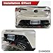 Zabmoex Rear Bumper Diffuser Fit for Toyota Corolla Auris Hatchback 2019 2020 2021 2022 Painted Black Protective Trim Accessiories