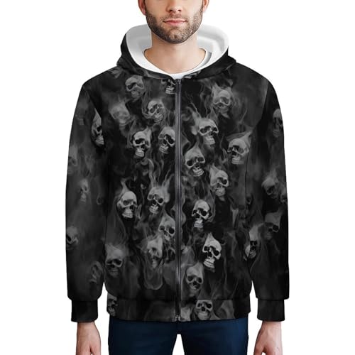 YPTBST Men's Full Zip Up Thick Sherpa Lined Sweatshirt Casual Heavyweight Warm Winter Hooded Jacket S-3XL2