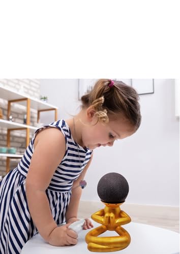 Suporte Para Echo Dot 5a Geração Meditação Dourado
