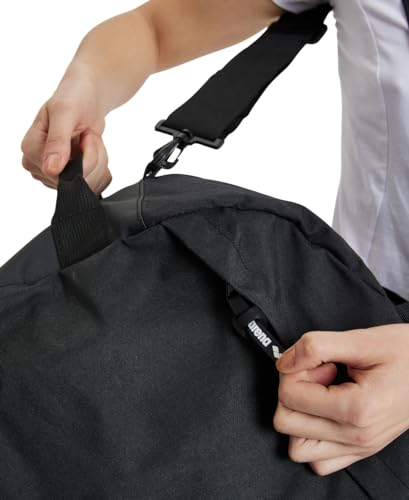 ARENA Team Duffle 25 Athlete Sports Gym Rucksack Messenger Bag Training Gear Equipment Swim Bag for Men and Women, 25 Liters, Team Black Melange3