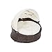 Teamson Pets Clotho Drinnen Draussen Rattan Katzen Oder Hunde Bett Liege mit Einziehbarem Baldachin und Abnehmbarem Waschbarem Kissen Braun/Creme ST-N10004-UK