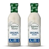 Walden Farms Original Coffee Creamer – Zero Calorie, Fat-Free, Sugar-Free, Low Carb, Keto-Friendly, Dairy-Free, Vegan – 2-Pack, 12 oz Bottles