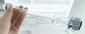 Polarimeter Tube Glass Vitreous Length 200mm Vitreous Diameter 15mm Sample Capacity 40ml for WXG-4 Manual Polarimeter POL-200 Semiautomatic Polarimeter