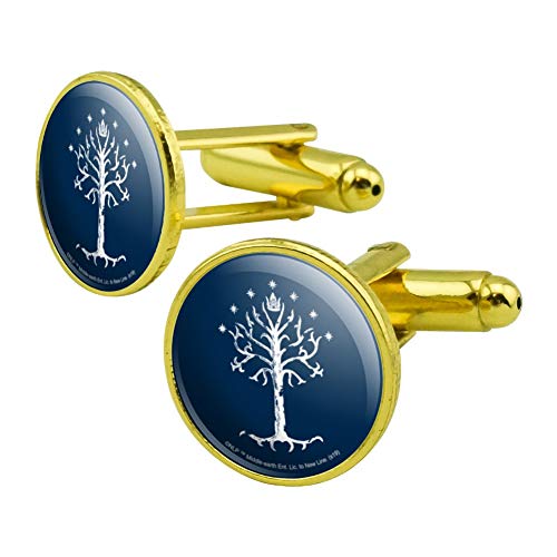 Set de Mancuernas Redondas Árbol de Gondor Color Oro miniatura 1