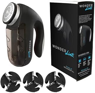 House of Wonderful Wonder Lint Best Rated Electric Sweater Shaver Best Fuzz Pill Bobble Remover for Fabric Fleece Curtains Clothes