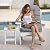 MQK Adirondack Chair Cushion, Thick Indoor/Outdoor Rocking Chair Cushion with High Elasticity PP Cotton, Fade-Resistant, 44'x19'x4
