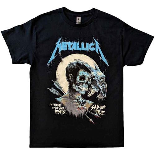 Image of Rock Off Metallica 'Sad But True Poster' (Black) T-Shirt (as8, Alpha, m, Regular, Regular)