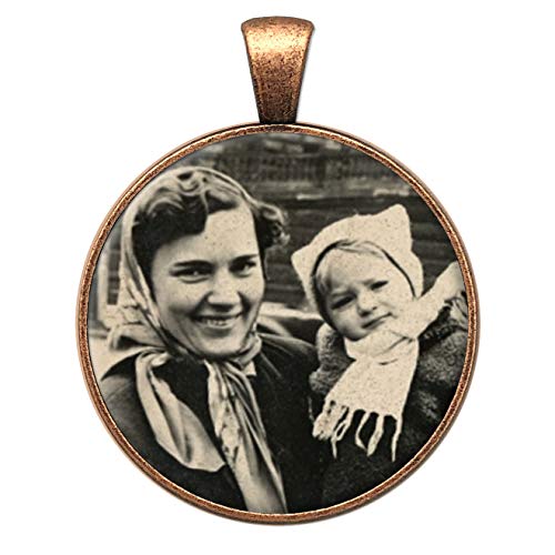 Memorial Wedding Day Bridal Flowers Bouquet Photo Charm Round Copper Picture Frame 1 Inch With Resizing Software #TOP4