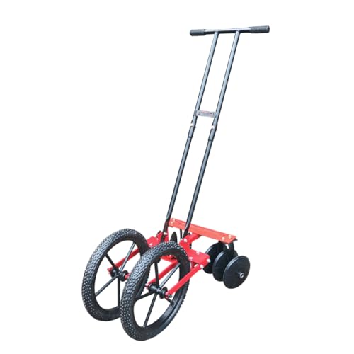 Image of Adjustable Double Wheel Weeder Cum Cultivator Machine | Manual Push Type Garden & Farm Tool for Weed Removal, Soil Loosening & Inter-Cultivation (HARROW-3x3-Disc)