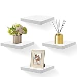 FURAOMEILI – FURAOMEILI Schwimmende Wandregale, 4er-Set, 20,3 cm Massivho