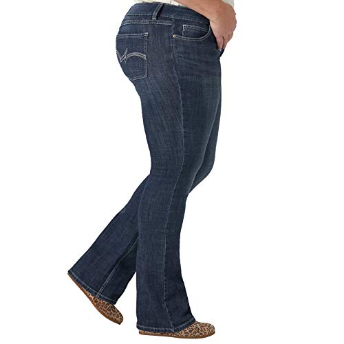 Wrangler Women's Premium Patch Mae Sits Above Hip Jean3