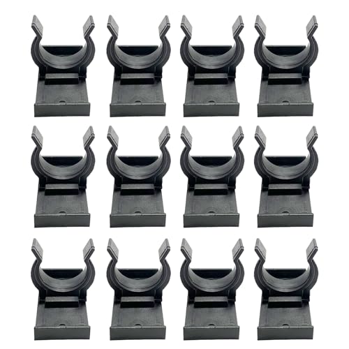 Paquete de 12 zócalos de cocina multiusos con clip de plástico estable para patas de armario de 32 42 mm sin tornillos