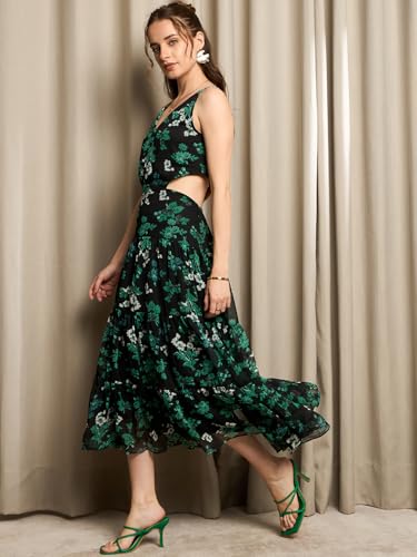 Image of Rare Women's Chiffon Fit and Flare Midi Dress