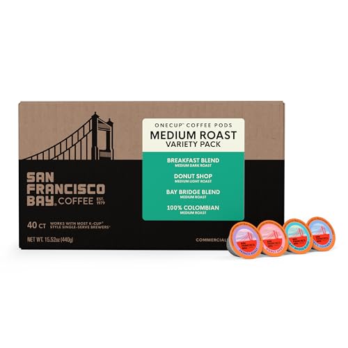 Image of San Francisco Bay K-Cup Coffee Pods Medium Roast Variety Pack 40 ct