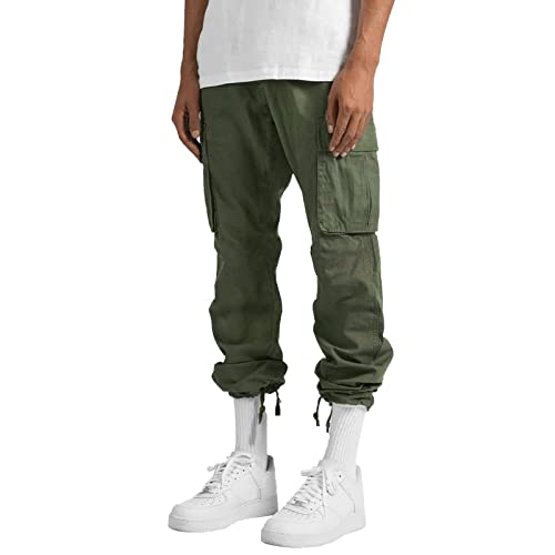 Calça cargo masculina para trabalho, jeans, folgada, para neve, esqui, caminhada, caminhada, B-ag, M