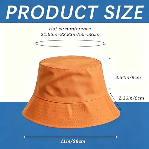 Image of Bucket Hats Bulk Solid Color DIY Blank Hat Bucket Hats for Men, Women and Adults