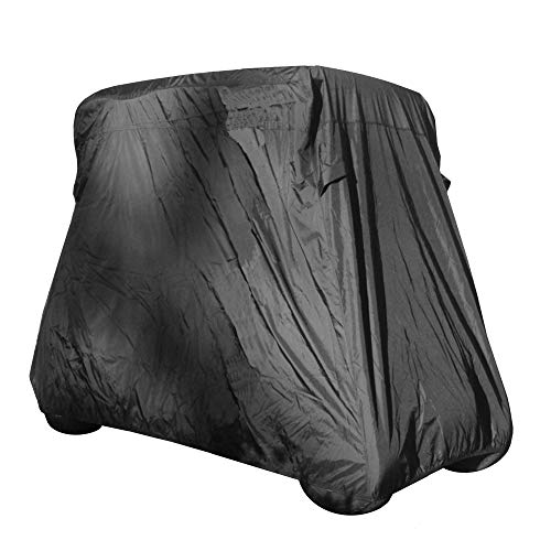 Heavy Duty 4 Passenger Golf Cart Storage Cover Premium Protection for All Weather - Fits 80' Roofs for E Z GO, Club Car, Yamaha G Models, and GEM e2 (Grey, Taupe, or Green)