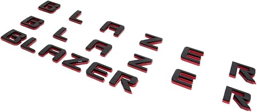 Miniatura 9 de 3 piezas 2019-2023 Blazer para puerta delantera, portón trasero, portón elevador, emblema de placa de identificación 3D, 84188531, repuesto para