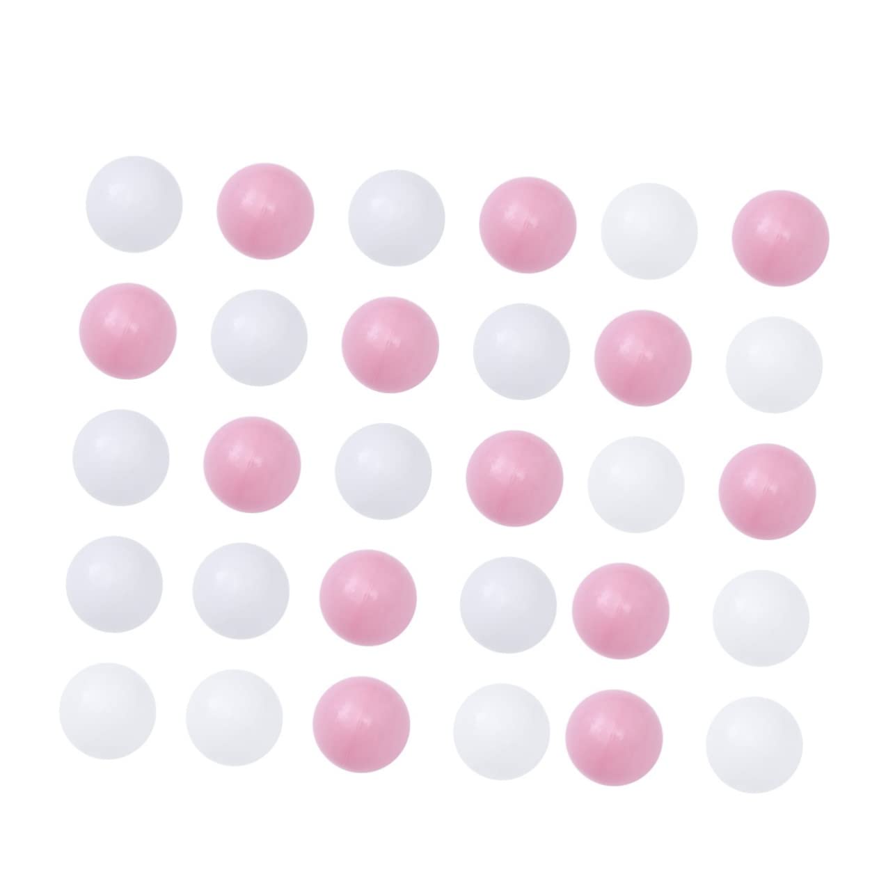 VANZACK 100 Pcs Ocean Balls for Boy Girl Plastic Wave Balls for Bathtub Garden and Indoor Fun Pink White