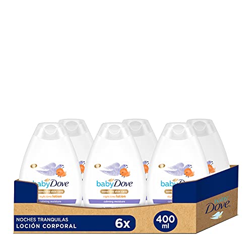 Baby Dove Loción Corporal Noches Tranquilas 400ml - Pack de 6