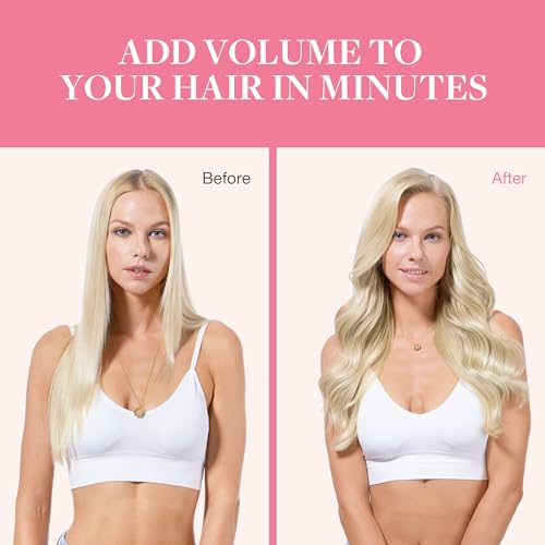 Image of GOO GOO Clip in Hair Extensions Real Human Hair Blonde Remy Extensions