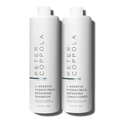 PETER COPPOLA a-Keratin Hydrating & Repairing Shampoo + Conditioner Duo (24 fl oz.)