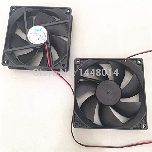 Two YOTON printer suction fans, one showing the top with a label and the other showing the fan blades.