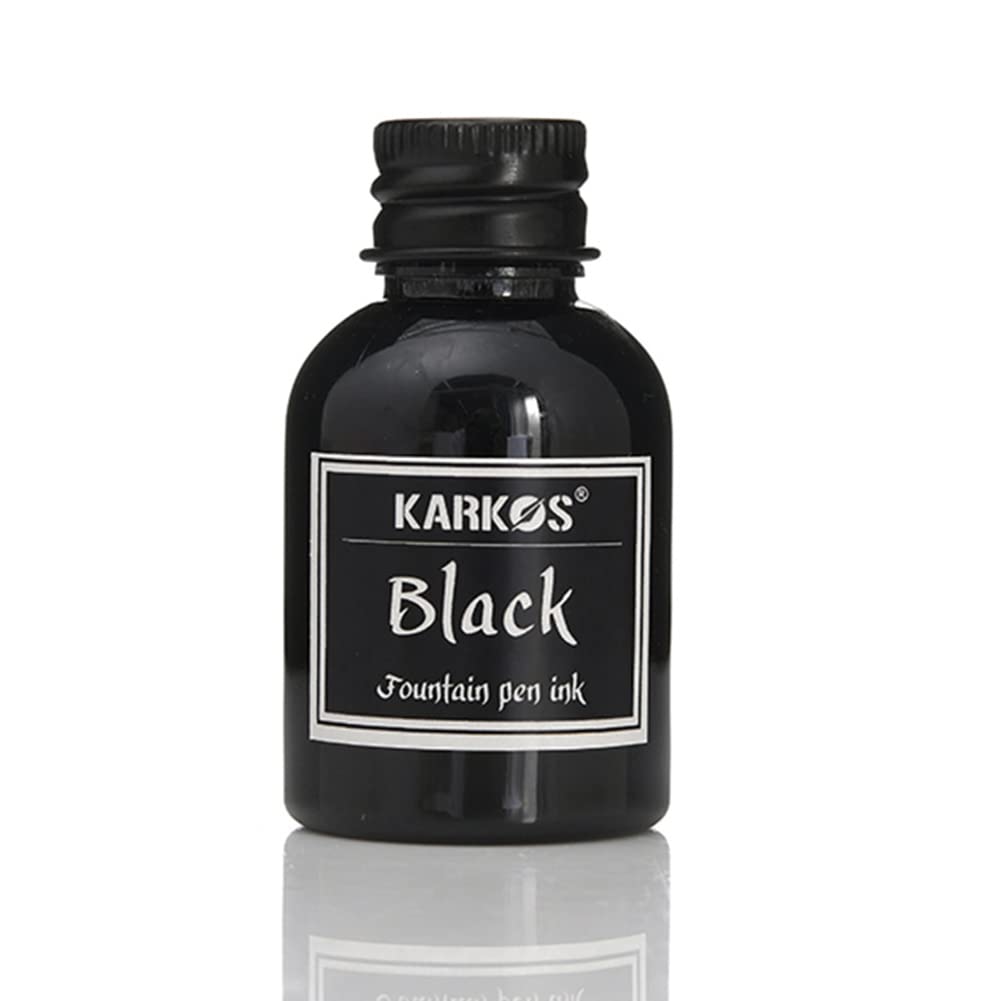 Encre en bouteille pour stylos plume, noir brillant, 30 ml, encre de calligraphie, art, écriture, dessin, peinture, graffiti, stylos plumes, bouteilles d'encre pour fournitures scolaires et de bureau