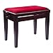 Banc à pianobank Deluxe en acajou mat Bordeaux