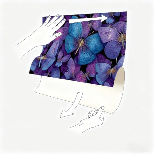 Vinilo autoadhesivo de pared mariposa decoración de interiores sofisticada y elegante 120x80 6