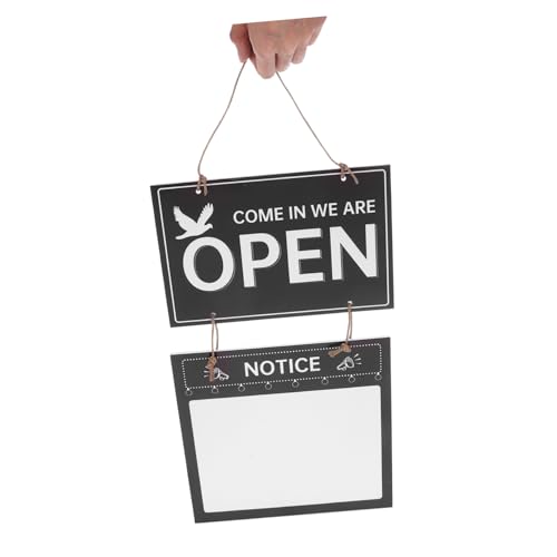Panneau horaire boutique noir avec affichage clair des heures d'ouverture pour pub et commerces