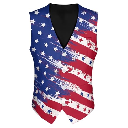 Men's Formal Dress Vest for Suit Tuxedo 3 Pockets Business Holiday Suit Vest