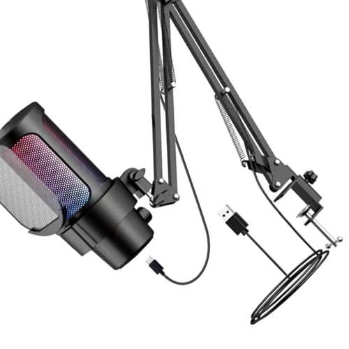Bras de micro USB pour diffusions en direct appels vidéo et entente vocale