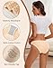INNERSY Women's Cotton Bikini Underwear High Cut Hipster Cheeky Panties 6-Pack(Medium,Cocoa Latte)