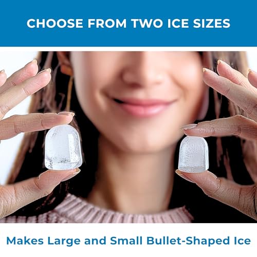 Image of Koolatron Countertop Ice Maker Machine with Handle 26lbs in 24Hrs Black | 8 Ice Cubes Ready in 7 Mins, Ice Makers with Basket and Scoop, maquina para hacer hielo Black for Home /Kitchen /Camping