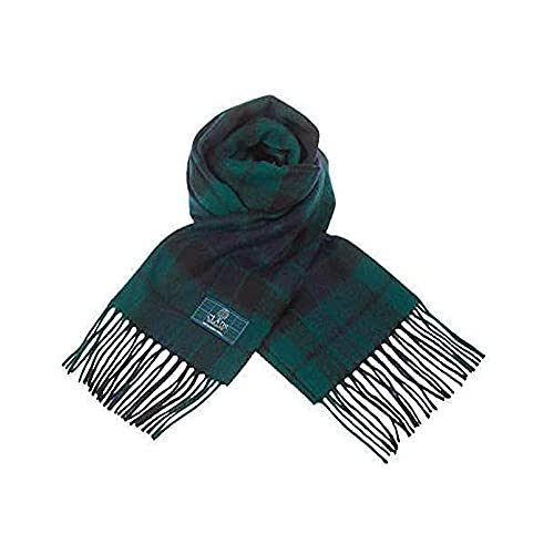 Écharpe tartan en pure laine d'agneau écossais 100% laine mixte 30,5x152,4cm