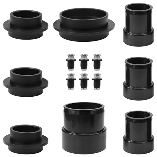 Image of RV Universal Holding Tank Installation Fittings Kit|Fresh Water Fittings Installation Kit,Compatible with RecPro and Multiple Models RV Holding Tank - Black