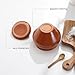 Stoneware Ramekin with Lid 17 fl oz 500 ml Clay Pot for Cooking, Dutch Oven Pot With Lid, Cooking Pot, Earthenware Pot, Stockpot with Lid, Earthenware Rice Pots