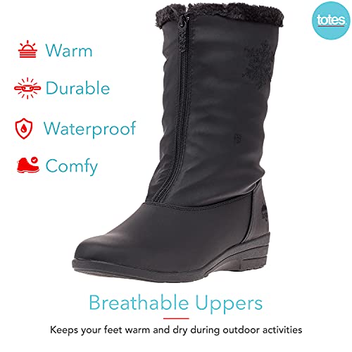 totes Women's Nicole Insulated Waterproof Snow Winter Boots with Zipper3