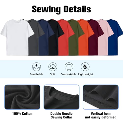 Custom T Shirts for Men Personalized Shirt with Front & Back Print Design Your Own Tee with Logo Text Picture - Orange4