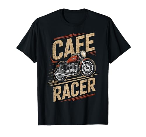 Vintage Cafe Racer Moto da Corsa Motociclisti Maglietta