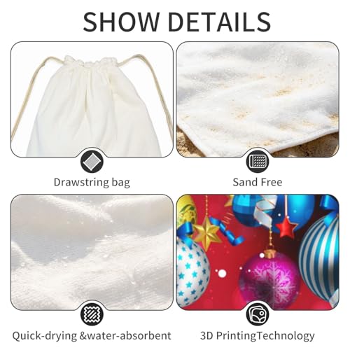 Serviette de plage compacte et légère pour éliminer l'humidité en voyage - 5