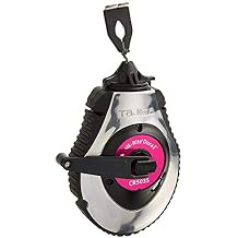 TAJIMA Chalk Line - Chalk-Rite Dura Chalk Box with 100ft Extreme Bold 1.8 mm Snap Line & Integrated Handle Release - CR503S