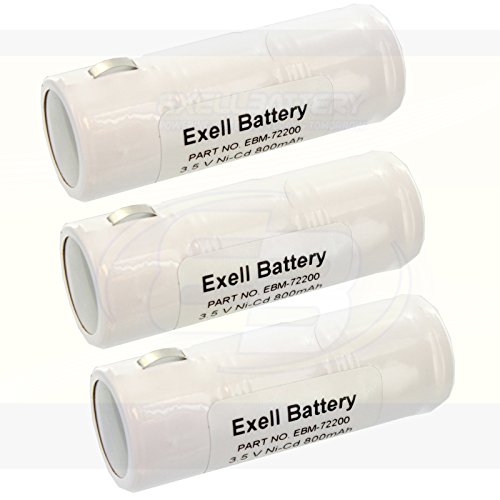 (3-Pack) Medical Battery for Otoscopes Keeler 1919-P-5020 Medic LUX,Vista 200 Handle,Powertron N1027,N1049,Propper 199121, Site Microsurgical Sy 1919-P-5020,Sonnenschein N3675I,Supreme Tech 72200
