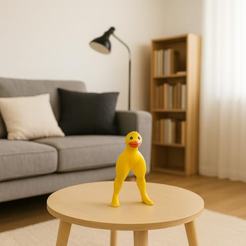 Estatua decorativa pato muscular de resina 3D miniatura 3