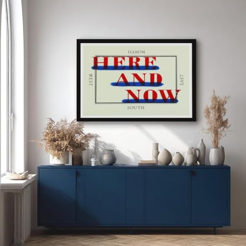 Décoration murale pour bureau avec impression giclée Here And Now de Ed Ruscha