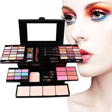 39 Farben Makeup Set, Cosmetics Schminkkassette, Kosmetik Eyeshadow Palette, mit Concealer, Gesicht Puder, Rouge, Lippenstift, Augenbrauenpuder und Eyeliner Cover