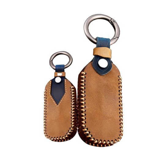 Coque de clé Kia en cuir véritable avec protection intégrale antichoc