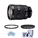 Sony FE 24-105mm f/4 G OSS Lens for Sony E, Bundle with Hoya NXT Plus 77mm UV+CPL Filter Kit, Cleaning Kit, Microfiber Cloth