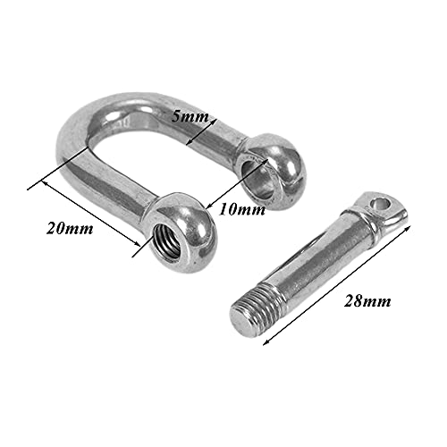 Pamtns 10 Pezzi M5 Grillo in Acciaio Inox Grillo